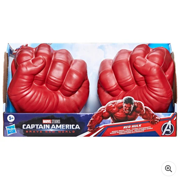 Marvel Avengers Captain America: Brave New World Red Hulk Gamma Smash Fists