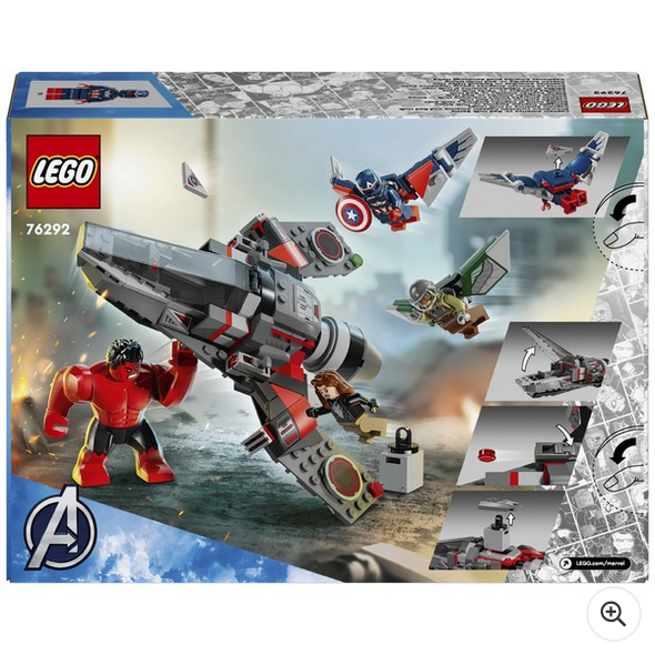 LEGO Marvel 76292 Captain America vs. Red Hulk Battle Set