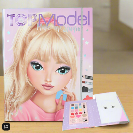 TOPModel Make-Up Palette Colouring Pages Creative Studio