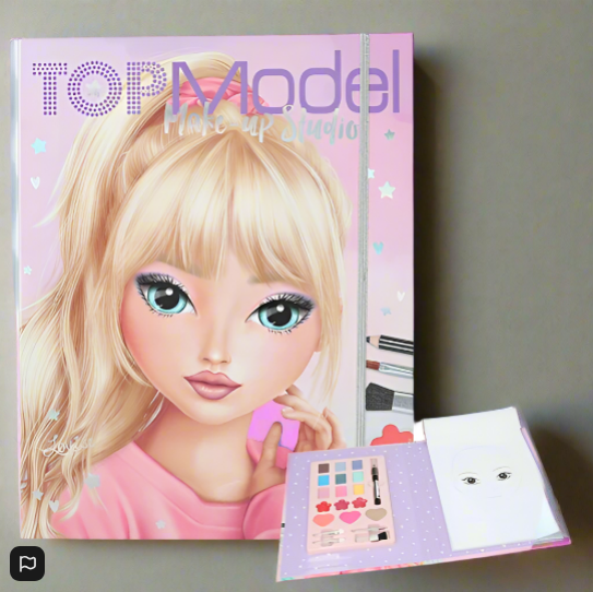 TOPModel Make-Up Palette Colouring Pages Creative Studio