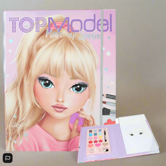 TOPModel Make-Up Palette Colouring Pages Creative Studio