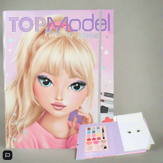 TOPModel Make-Up Palette Colouring Pages Creative Studio