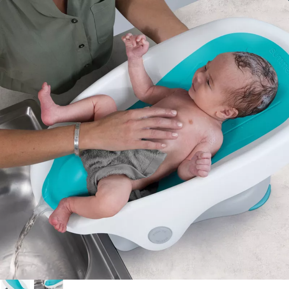 Summer Infant Clean Rinse Baby Bather Blue