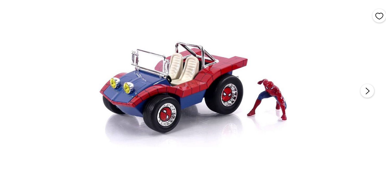 Marvel Spiderman Figure and Buggy 1:24 Scale Die Cast Figure