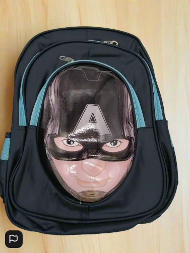 Marvel Captain America 3D Childrens Bag Black