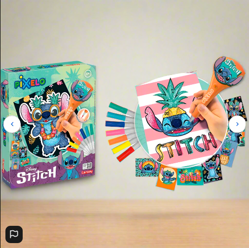 Pixelo 2D Art Set Disney Stitch Metallic