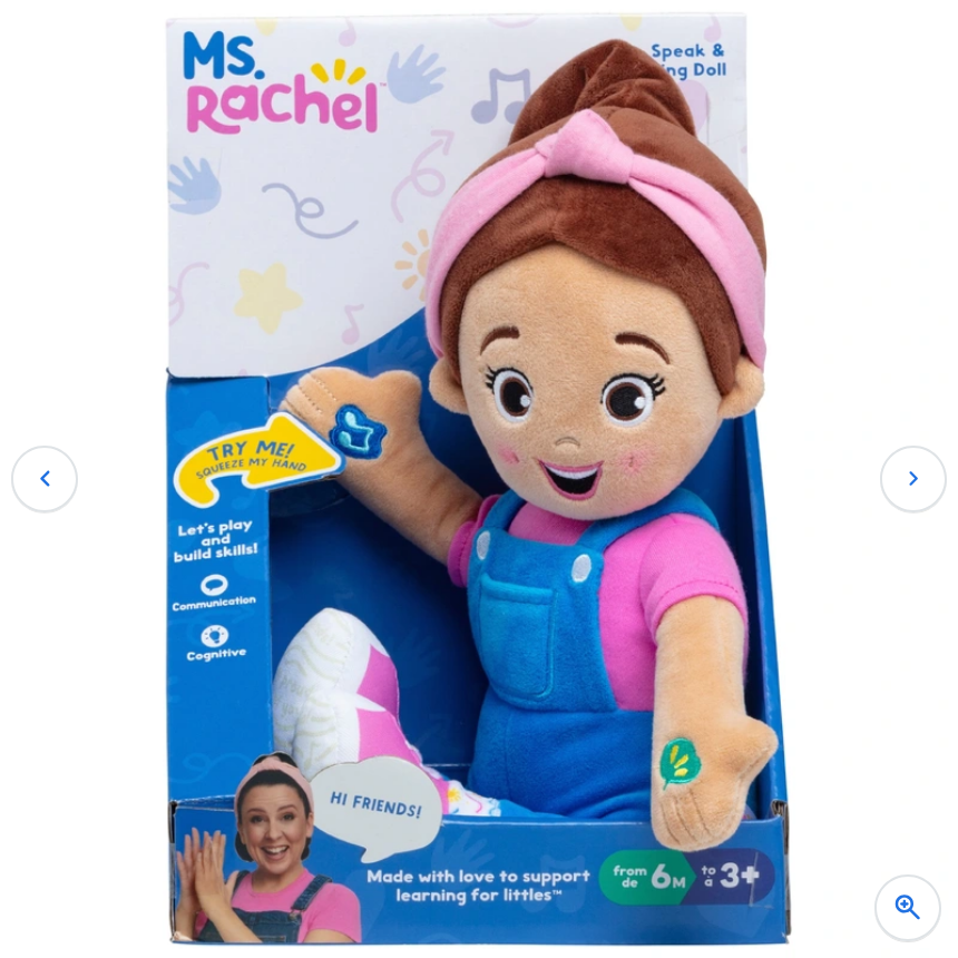 Ms. Rachel Speak & Sing Plush Doll