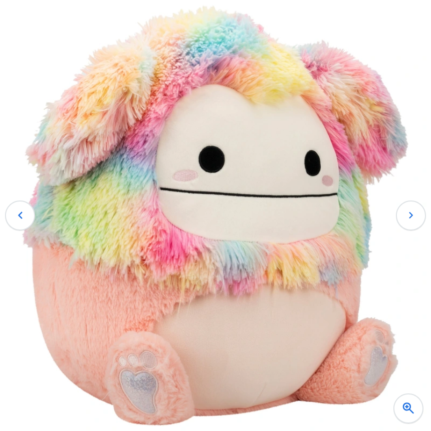 Original Squishmallows Fuzz-A-Mallows Plush Diane the Peach Bigfoot 40cm