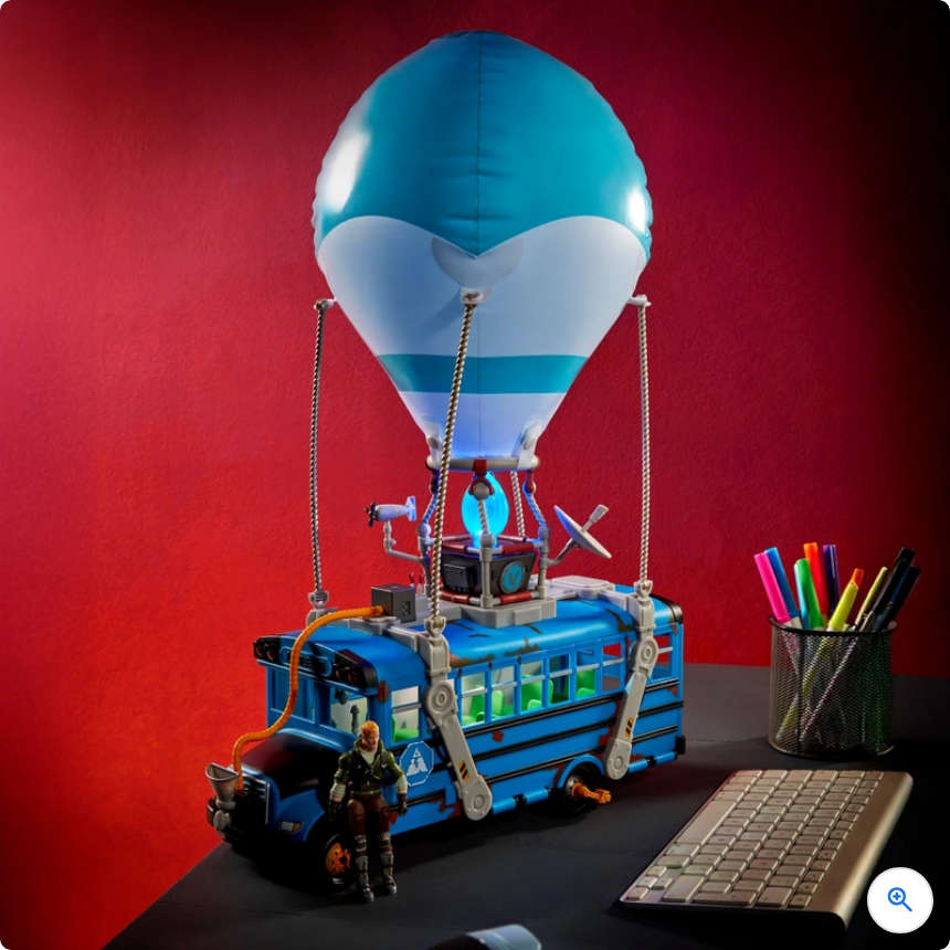 Fortnite Battle Bus with Jonesy Figure