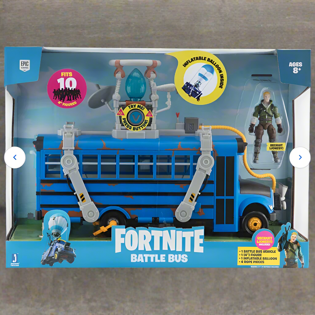 Fortnite Battle Bus with Jonesy Figure