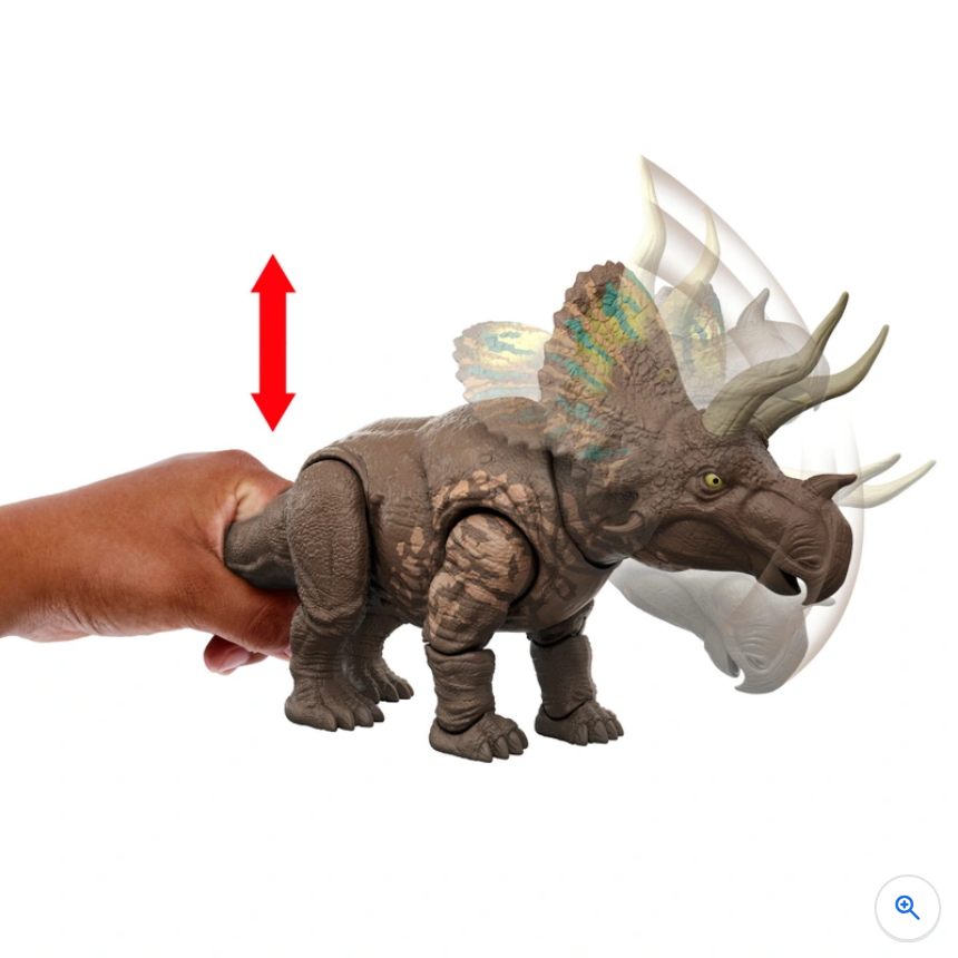 Jurassic World Rebirth Gigantic Thrashers Dinosaur Action Figure Eotriceratops