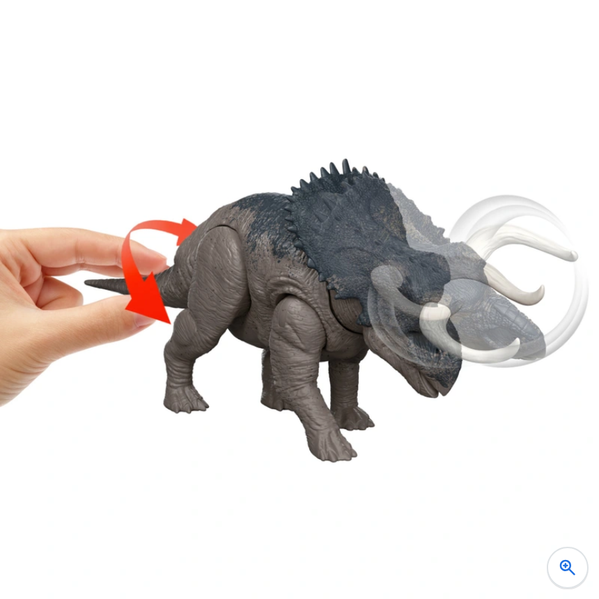 Jurassic World Rebirth Wild Roar Dinosaur Action Figure Nasutoceratops