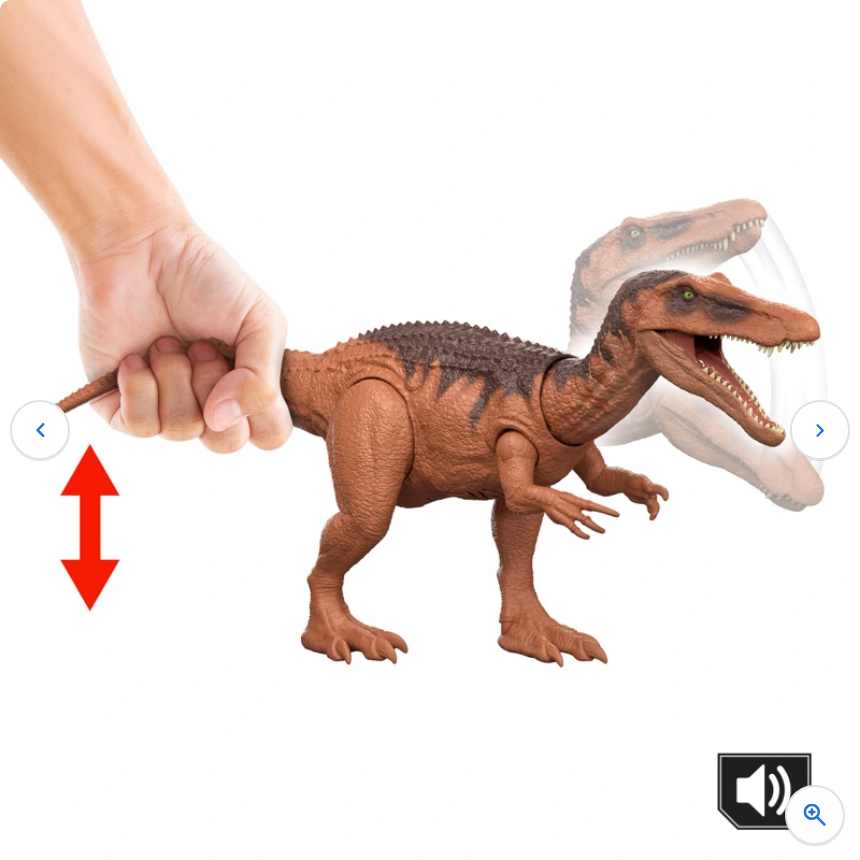 Jurassic World Rebirth Wild Roar Dinosaur Action Figure Baryonyx