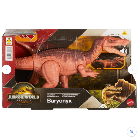 Jurassic World Rebirth Wild Roar Dinosaur Action Figure Baryonyx