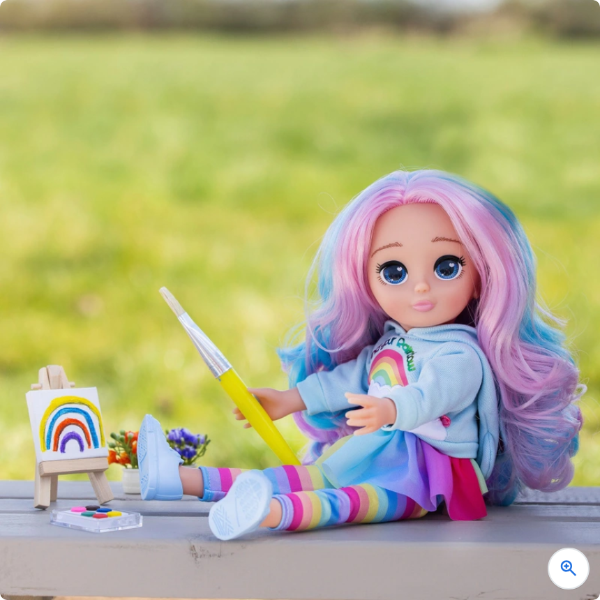Heartfuls Skye Colourful Doll 35H cm