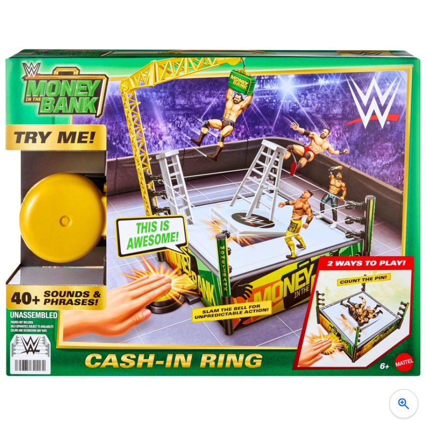 WWE Money In The Bank Cash-In Ring Playset