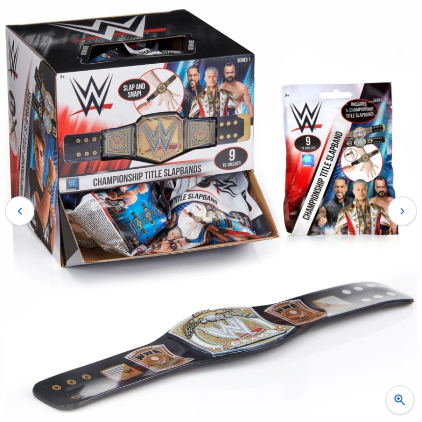 WWE Championship Title Slap Band Assorted Syles 1 Supplied