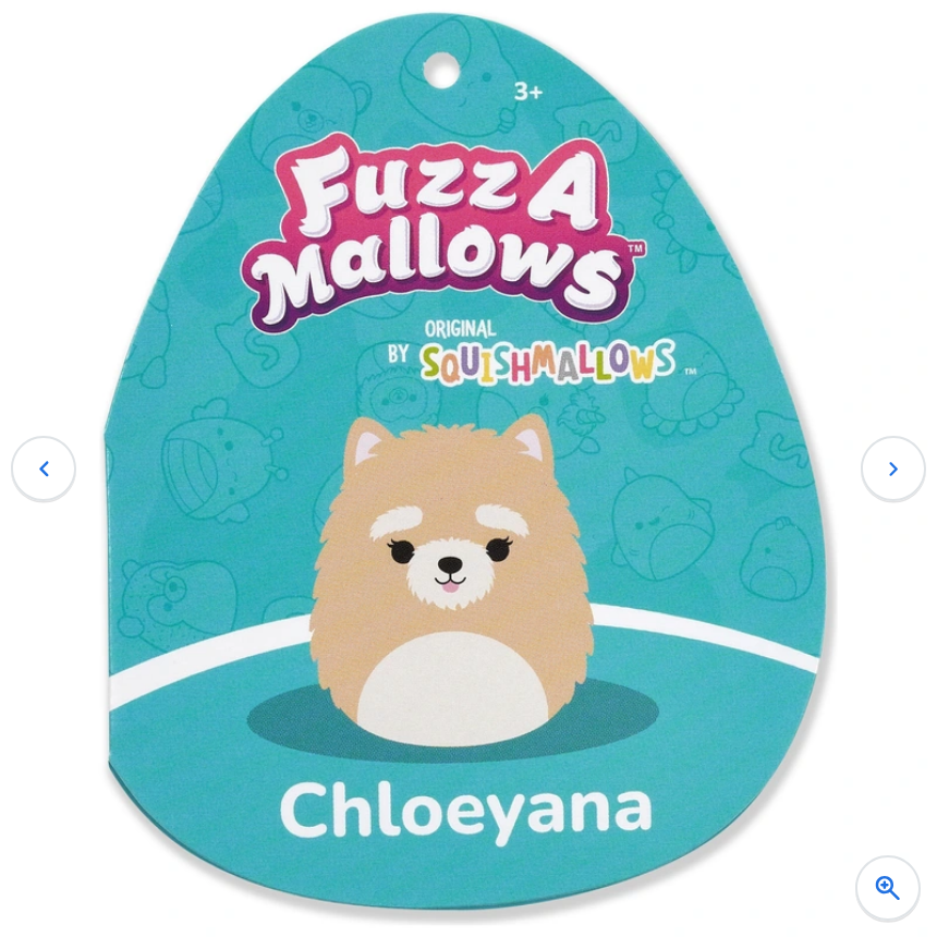 Original Squishmallows Fuzz-A-Mallows Plush Chloeyana the Tan Cairn Terrier 40cm