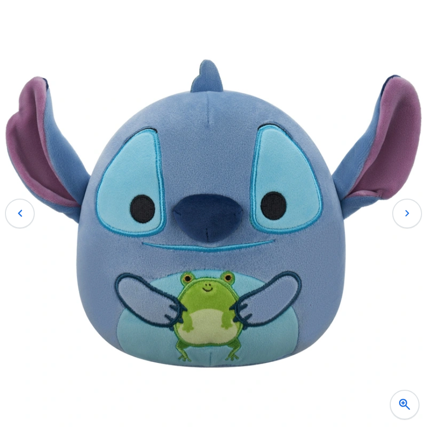 Original Squishmallows Disney Lilo & Stitch Plush Stitch Holding Frog 25cm