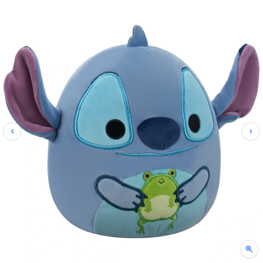 Original Squishmallows Disney Lilo & Stitch Plush Stitch Holding Frog 25cm