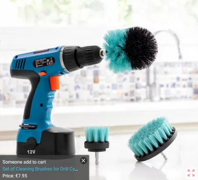 Cyclean InnovaGoods 3 Piece Drill Cleaning Brush Set