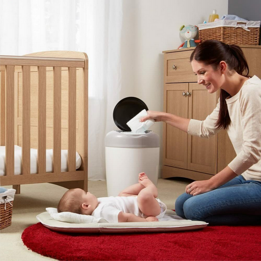Tommee Tippee Simplee Sangenic Nappy Disposal Bin Grey