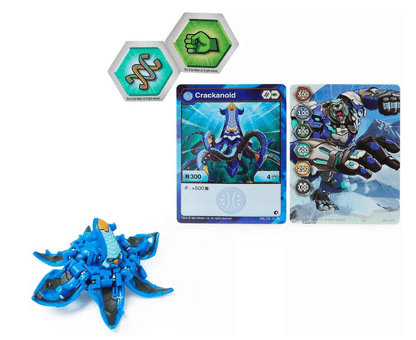 Geogan Rising 2021 Aquos Crakanoid 2-inch Core Collectible Figure and Trading Cards