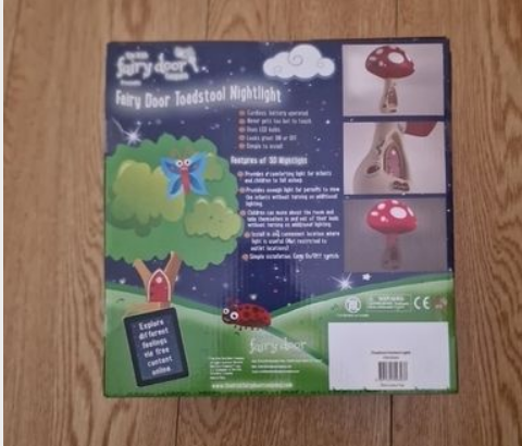 Irish Fairy Door 3d Toadstool Ambient Nightlight