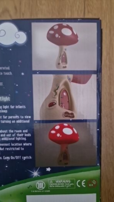 Irish Fairy Door 3d Toadstool Ambient Nightlight