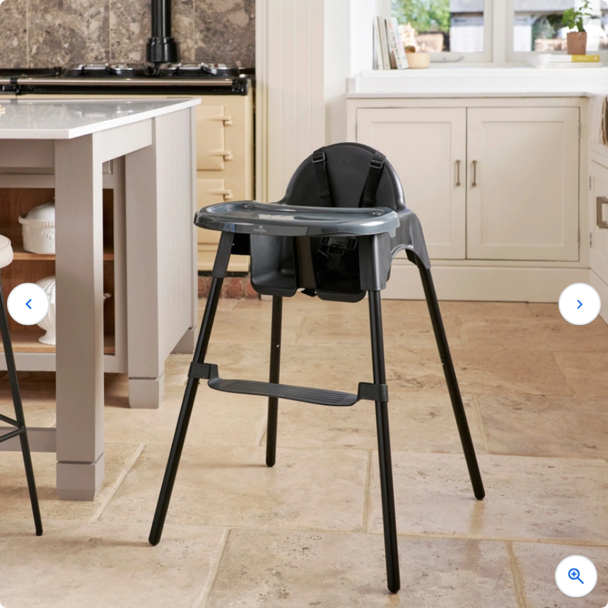 Babylo Eatin' Mess Convertible Highchair Black