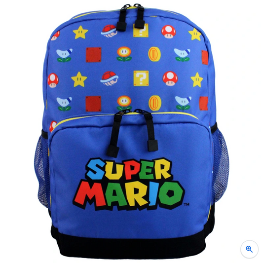 Super Mario Kids Backpack School Bag