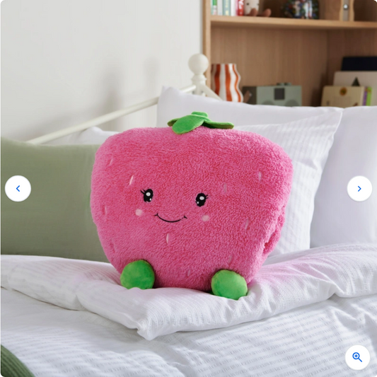 Hand Warmer Strawberry Plush