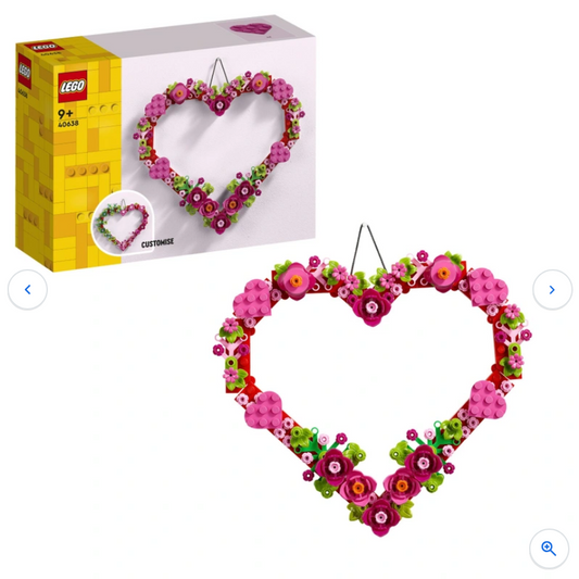 LEGO Icons 40638 Flower Heart Ornament Set Valentines Day