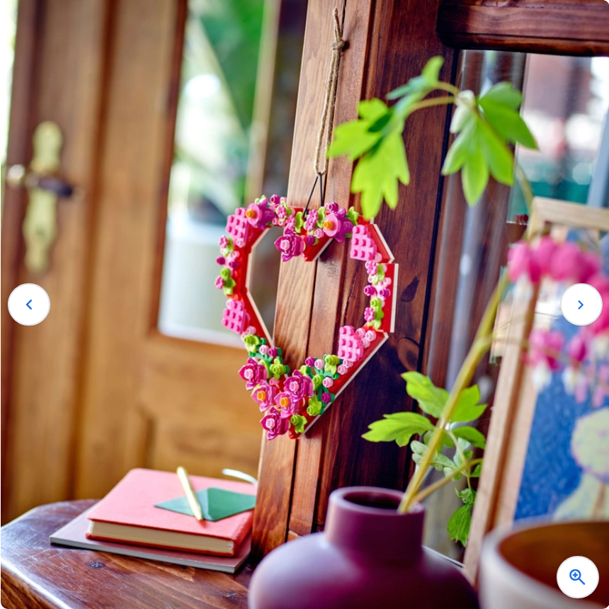 LEGO Icons 40638 Flower Heart Ornament Set Valentines Day