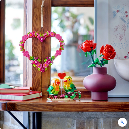LEGO Icons 40638 Flower Heart Ornament Set Valentines Day