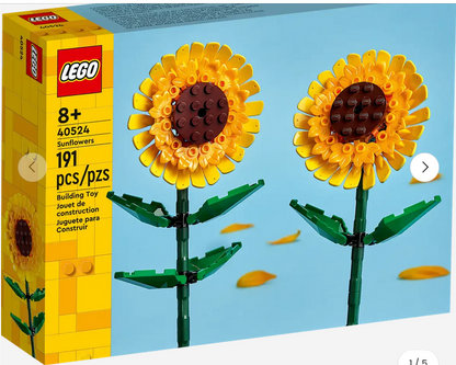 LEGO Icons Sunflowers Flowers Set 40524 Valentines Day