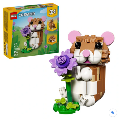 LEGO Creator 31376 3-in-1 Cute Hamster With A Flower Set Valentines Day