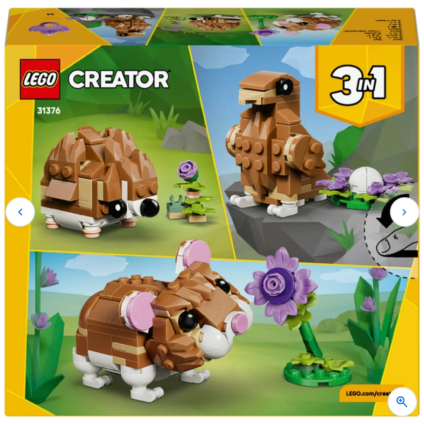 LEGO Creator 31376 3-in-1 Cute Hamster With A Flower Set Valentines Day