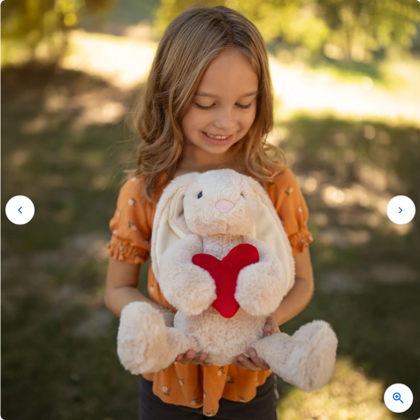 World's Softest Plush BriBri the Bunny with Love Heart Soft Toy 40cm Valentines Day