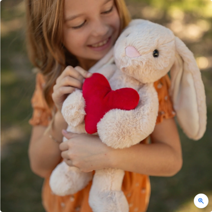 World's Softest Plush BriBri the Bunny with Love Heart Soft Toy 40cm Valentines Day