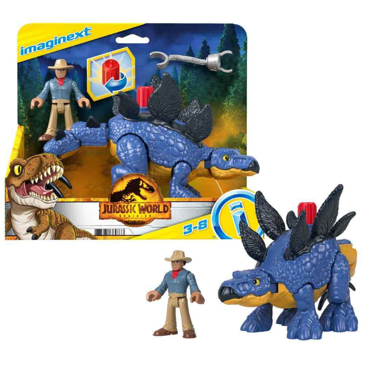 Imaginext Jurassic World Dominion Stegosaurus Dinosaur Figure
