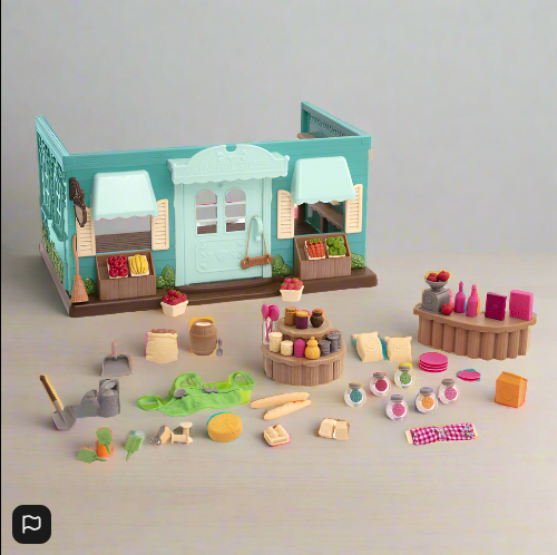 Li'l Woodzeez  Playset Honeysuckle Hollow General Store Playset