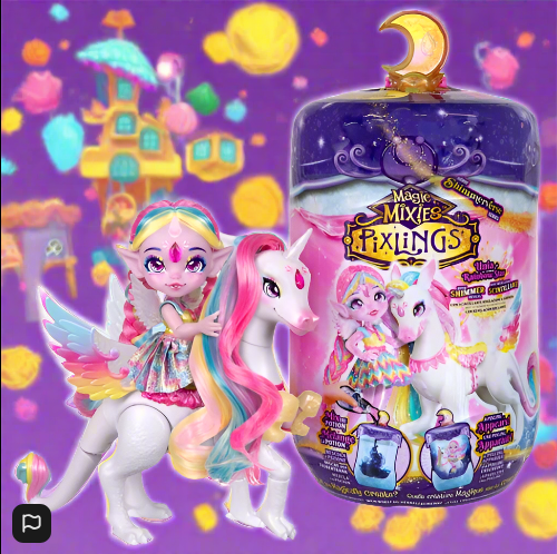 Magic Mixies Pixlings Unia & Rainbow Star Shimmerverse Series