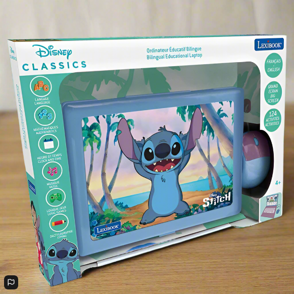 Lexibook Disney Stitch Bilingual Laptop English And French