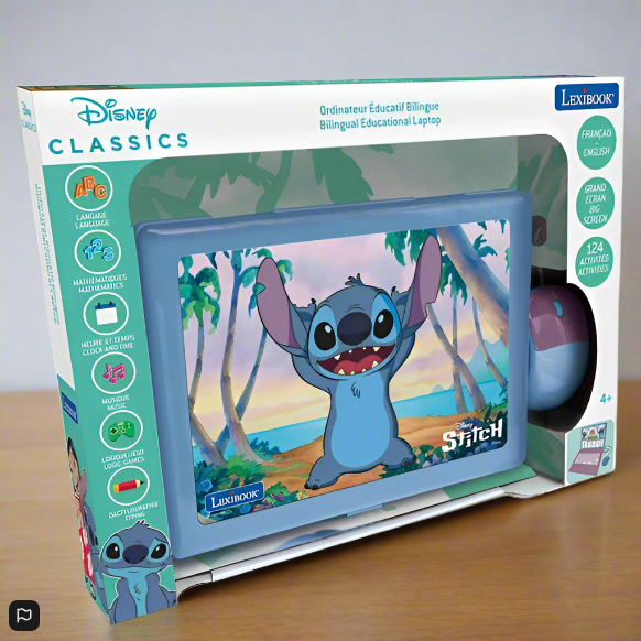Lexibook Disney Stitch Bilingual Laptop English And French
