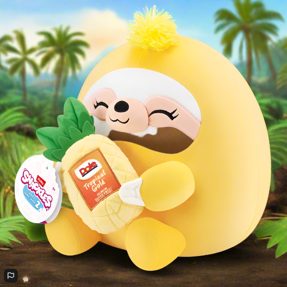 Snackles Series 2 35cm Sloth with Pineapple