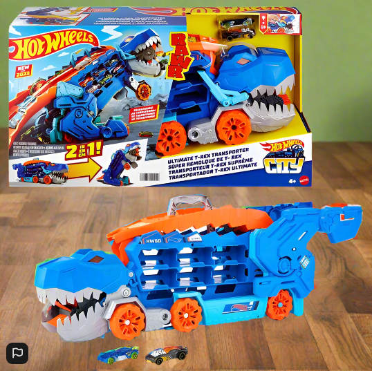 Hot Wheels City Let's Race Netflix - Ultimate T-Rex Transporter