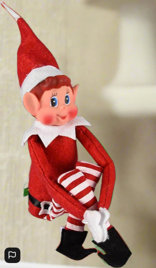 Christmas Naughty  Elf Vinyl Faced Elves Behaving Badly Doll