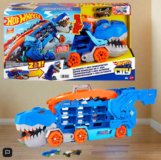 Hot Wheels City Let's Race Netflix - Ultimate T-Rex Transporter