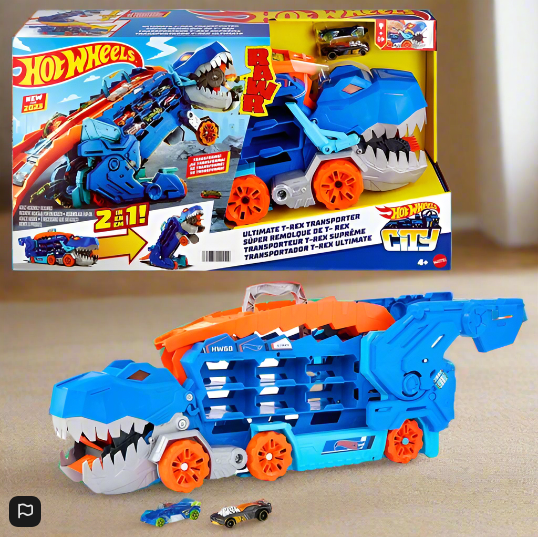 Hot Wheels City Let's Race Netflix - Ultimate T-Rex Transporter